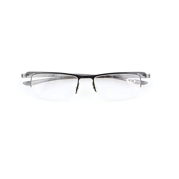 NWT EyeKepper Half Rim Reading Glasses Black Unisex 3.5 115233 - Picture 1 of 3